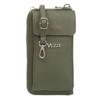 Torebka na telefon Skórzana Vezze Felicita Oliwkowa
