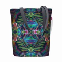 Torebka płócienna Sunny, nadruk Extasy – shopperka damska, wodoodporna, zamek, mieści A4, udźwig do 10 kg, polska produkcja, ARCO Design