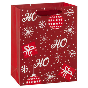 Torebka Prezentowa, Joyful Xmas, Czerwona, Rozmiar S - Empik