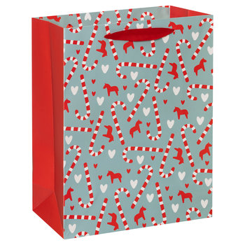 Torebka Prezentowa, Joyful Xmas, Niebieska, Rozmiar M - Empik