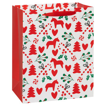 Torebka Prezentowa, Joyful Xmas, Różnokolorowa, Rozmiar L - Empik