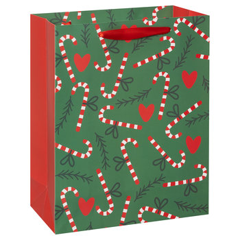 Torebka Prezentowa, Joyful Xmas, Zielona, Rozmiar M - Empik