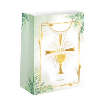 Torebka prezentowa ozdobna komunijna kielich IHS 32cm - ABC