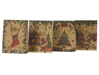 Torebka prezentowa z motywem świątecznym MIX - Inna marka