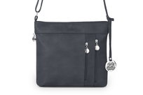 Torebka Skórzana Kaletnik Zarza Antracyt