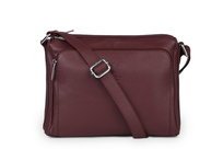 Torebka Skórzana Vera Pelle Antonio Bordowa