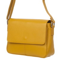 Torebka Skórzana Vera Pelle Bafta Szafran