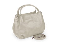 Torebka Skórzana Vera Pelle Bolsa Beżowa