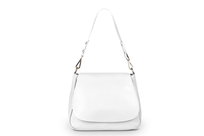 Torebka Skórzana Vera Pelle Dritto Biała