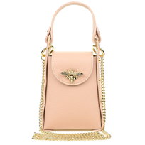 Torebka Skórzana Vezze Vespa Poco Pudrowa