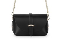 Torebka Skórzana Wieczorowa Vera Pelle Piccolo Czarna