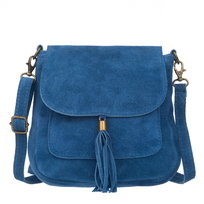 Torebka Skórzana Zamszowa Vera Pelle Vanita Jeans