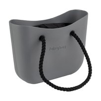 Torebka Torba Gumowa | Jelly Bag |Dwa zestawy rączek | Szara Fairy Bag