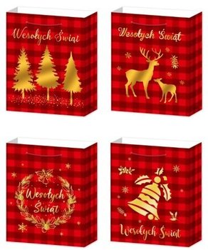 Torebka Upominkowa Mikołaj 18 Cm - W&K