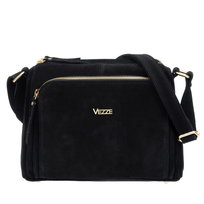 Torebka Zamszowa Vezze Boria Vello Czarna