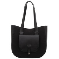 Torebka Zamszowa Vezze Copertina Czarna