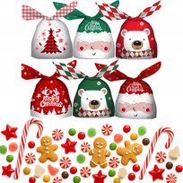 TOREBKI NA CUKIERKI SŁODYCZE WORECZKI NA PREZENT URODZINY UPOMINKI 12 SZTUK