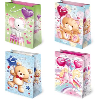 Torebki na prezenty T-4L 16x24x7,5 DZIECI BALONIKI /1szt - Inna marka