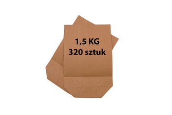 Torebki papierowe krzyżowe ekologiczne trwałe poj. 1,5kg 320 sztuk - Onyellow