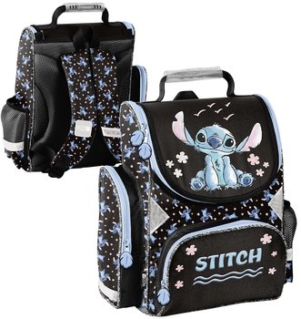 Tornister dla dziewczynki Paso Stitch niebiesko - czarny - Paso