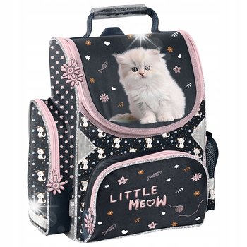 TORNISTER PLECAK SZKOLNY DO 1 KLASY DLA DZIEWCZYNKI KOT KOTEK PIÓRNIK WOREK