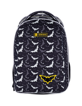 Tornister szkolny dla chłopca nietoperz, czarny, ASTRABAG Night Bats, As2 - ASTRABAG