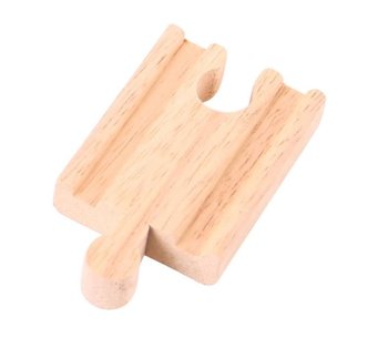 Tory krótkie drewniany tor mini do kolejki drewnianej 7 cm Bigjigs Rail BJT104-1 - Bigjigs