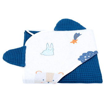 Totsy Baby, Ręcznik dziecięcy kąpielowy z kapturkiem,bawełna 75x75 cm - Totsy Baby