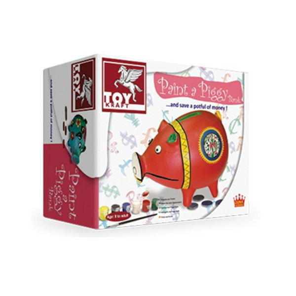 Toy Kraft, skarbonka Świnka do ozdobienia