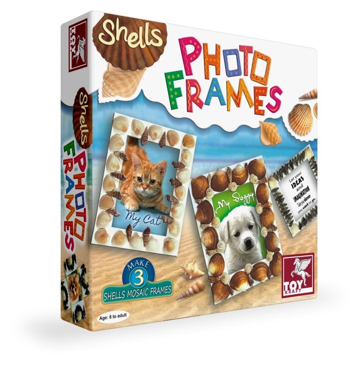 Toy Kraft, zestaw kreatywny Zdobienie muszelkami Ramki