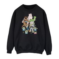 Toy Story Męska Bluza Grupowa (XL 8,5-9 / Czarny) Toy Story