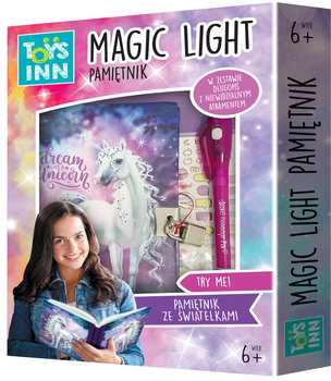 ToysInn, Pamiętnik ze światełkami Magic Light Unicorn  - toys inn