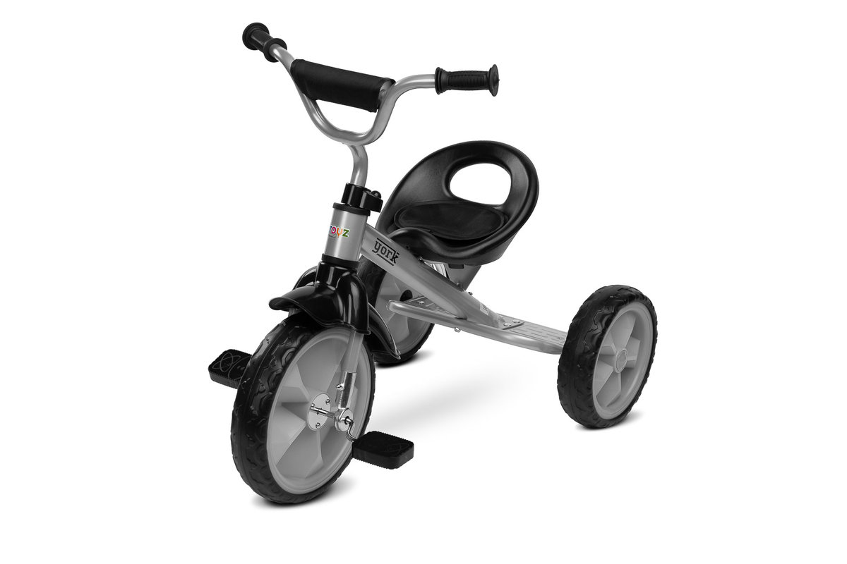 Toyz, rowerek trójkołowy York, Caretero, grey