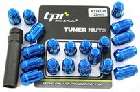 TPI Nakrętki do kół felg kute NIEBIESKIE 12x1,25 NISSAN SUBARU JDM JR Sport