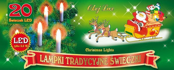 Tradycyjne świeczki na choinkę MULTIMIX, 20 LED, 4,75 m, nr 1761, wielokolorowe - Multimix