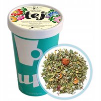 Tradycyjny OPOLSKI TEJ ziołowy - herbata napar z ziół, kwiat i liść lipy, kwiat czarnego bzu, liść poziomki, liść maliny, liść jeżyny, owoc dzikiej róży, kwiat wrzosu