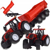 TRAKTOR CIĄGNIK MASZYNA ROLNICZA PRZYCZEPA FARMER ZABAWKA DLA DZIECI ROLNIK