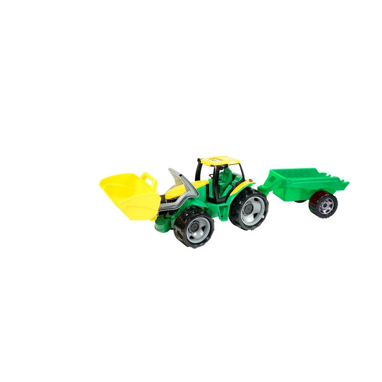 Traktor spych z przyczepą