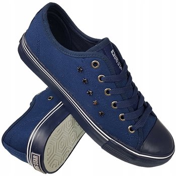 Trampki granatowe z ćwiekami gwiazdkami DD274613 R. 37 - Big Star Shoes