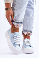 Trampki Na Platformie Lee Cooper LCW-23-31-1782L Niebieskie-38 Lee Cooper