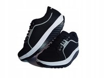 Trampki z kołyskową podeszwą Fit Walk czarne 41 FITNESS KING