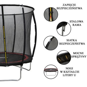 TRAMPOLINA DUNLOP PREMIUM Z SIATKĄ WEWNETRZNĄ fi305cm - Dunlop