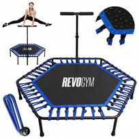 TRAMPOLINA FITNESS Z UCHWYTEM REGULOWANA ANTYPOŚLIZGOWA DOMOWA 100KG 130 CM Inna marka