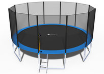 Trampolina ogrodowa dla dzieci 490cm FUNFIT z siatką zewnętrzną i drabinką