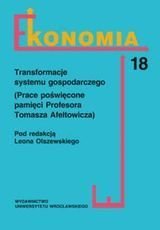 Transformacje Systemu Gospodarczego. Ekonomia 18 - Opracowanie Zbiorowe ...