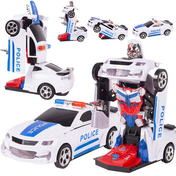 Transformers Auto Samochód Policja Robot - MalPlay