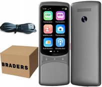 TRANSLATOR ELEKTRONICZNY TŁUMACZ MOWY MENU PL APARAT ONLINE 134 JĘZYKI BRADERS