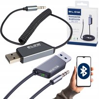 Transmiter Bluetooth 5.3 Samochodowy Adapter Odbiornik Audio Do Aux USB Blow