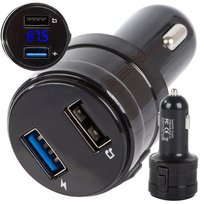 Transmiter Fm Mp3 Bluetooth Ładowarka 2X Usb Audio Ładowarka Do Samochodu