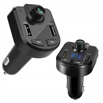 Transmiter samochodowy FM bluetooth dual rozmowy zestaw głośnomówiący